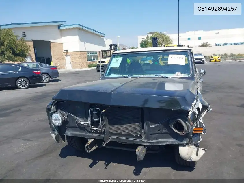 1969 Chevrolet C10 VIN: CE149Z894257 Lot: 42138434