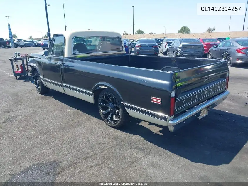 1969 Chevrolet C10 VIN: CE149Z894257 Lot: 42138434