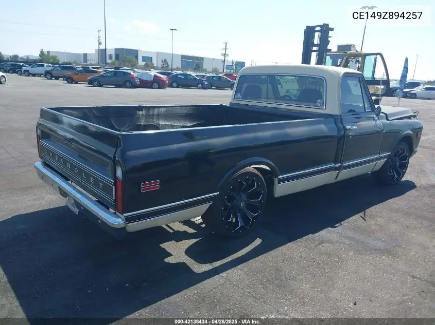1969 Chevrolet C10 VIN: CE149Z894257 Lot: 42138434