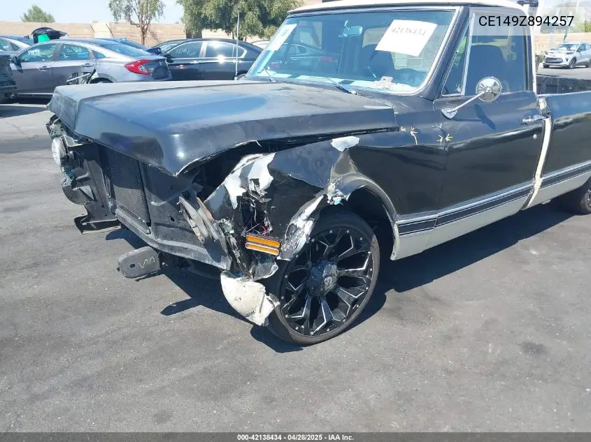 1969 Chevrolet C10 VIN: CE149Z894257 Lot: 42138434
