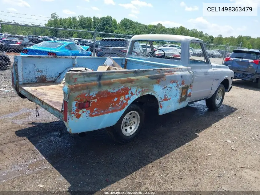 1969 Chevrolet C10 VIN: CEL1498363479 Lot: 42549482