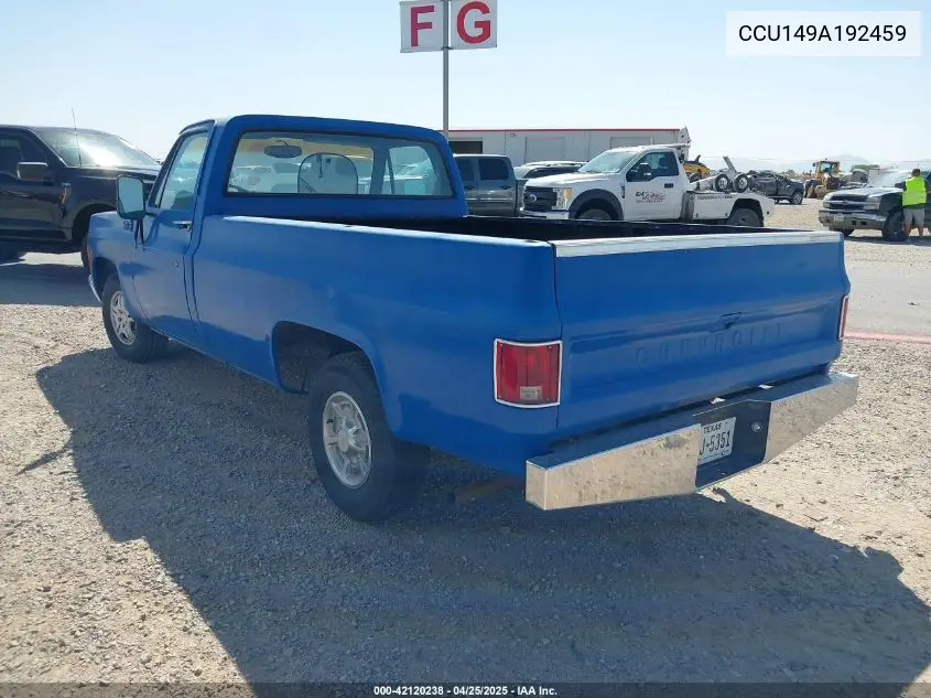 1979 Chevrolet C10 VIN: CCU149A192459 Lot: 42120238