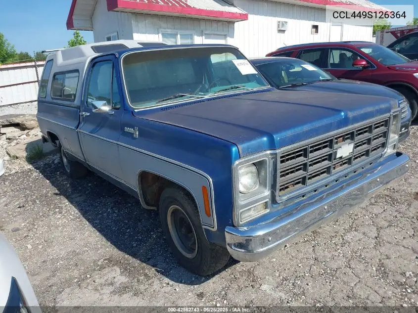 1979 Chevrolet C-10 VIN: CCL449S126364 Lot: 42562743