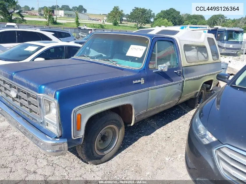1979 Chevrolet C-10 VIN: CCL449S126364 Lot: 42562743