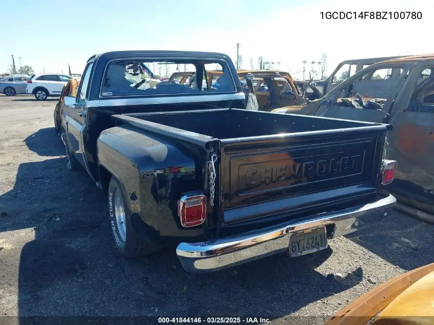 1981 Chevrolet C10 VIN: 1GCDC14F8BZ100780 Lot: 41844146