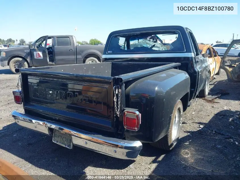 1981 Chevrolet C10 VIN: 1GCDC14F8BZ100780 Lot: 41844146
