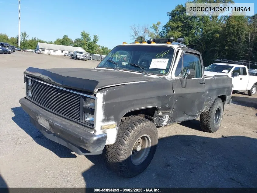1982 Chevrolet C10 VIN: 2GCDC14C9C1118964 Lot: 41094211