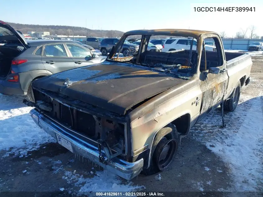 1984 Chevrolet C10 VIN: 1GCDC14H4EF389941 Lot: 41629611