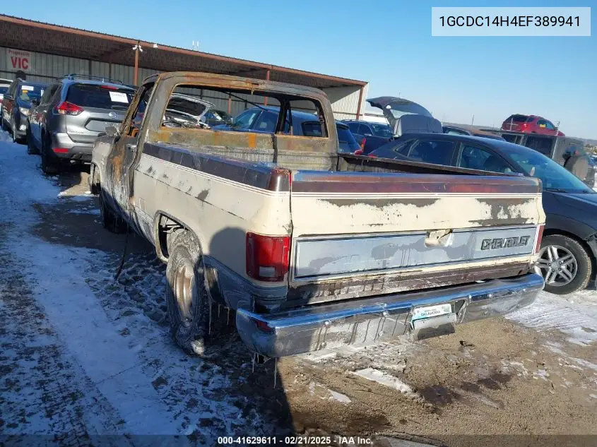 1984 Chevrolet C10 VIN: 1GCDC14H4EF389941 Lot: 41629611