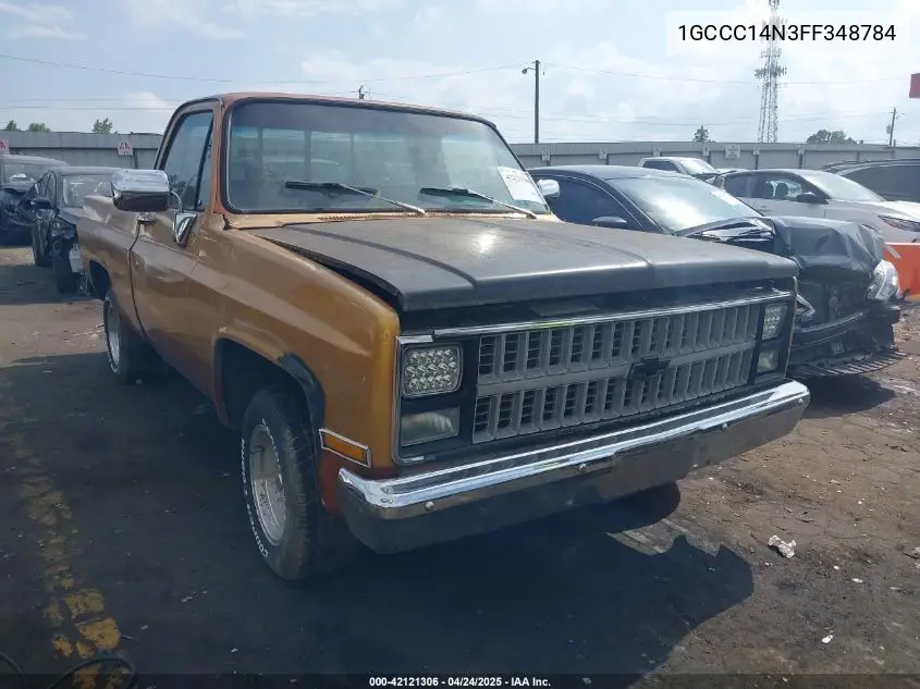 1985 Chevrolet C10 VIN: 1GCCC14N3FF348784 Lot: 42121306