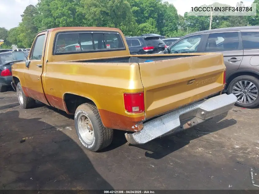 1985 Chevrolet C10 VIN: 1GCCC14N3FF348784 Lot: 42121306