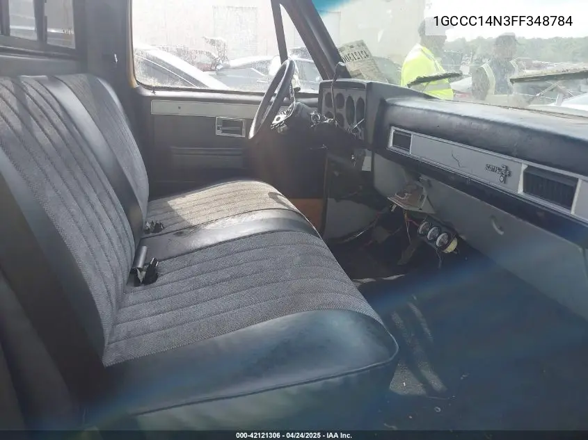 1985 Chevrolet C10 VIN: 1GCCC14N3FF348784 Lot: 42121306