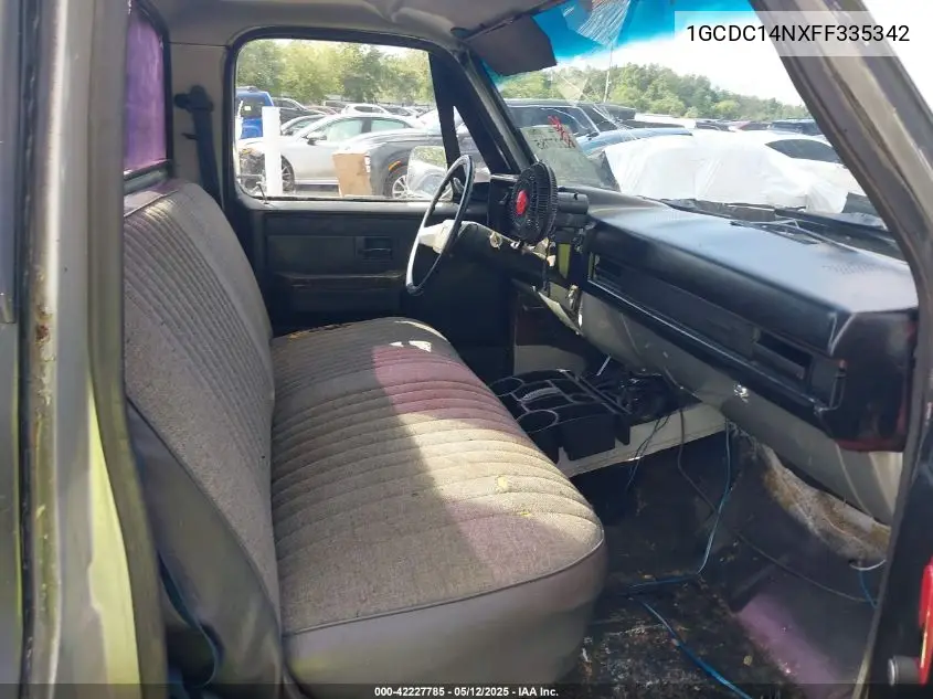 1985 Chevrolet C10 VIN: 1GCDC14NXFF335342 Lot: 42227785