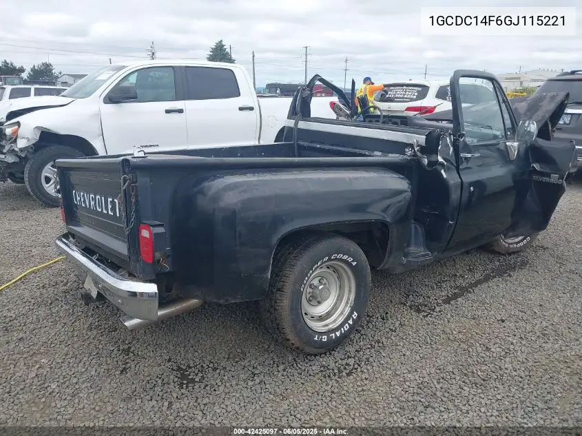 1986 Chevrolet C10 VIN: 1GCDC14F6GJ115221 Lot: 42425097