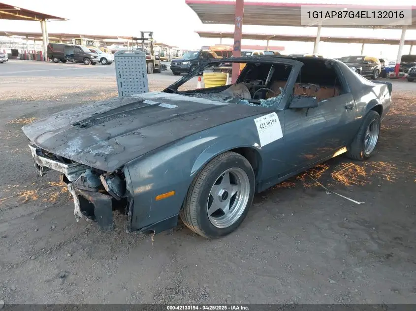 1984 Chevrolet Camaro VIN: 1G1AP87G4EL132016 Lot: 42130194