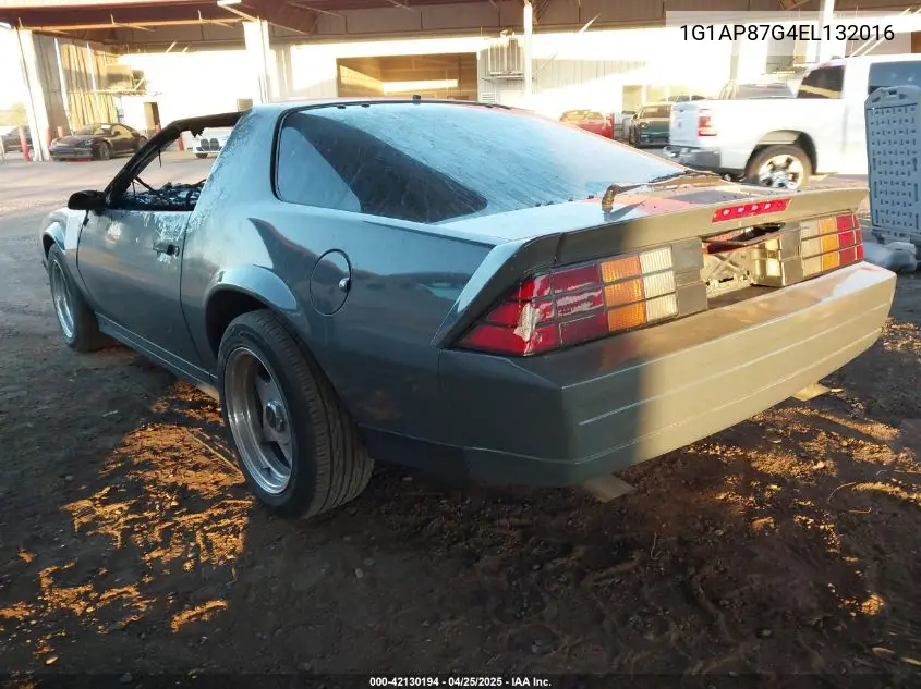 1984 Chevrolet Camaro VIN: 1G1AP87G4EL132016 Lot: 42130194
