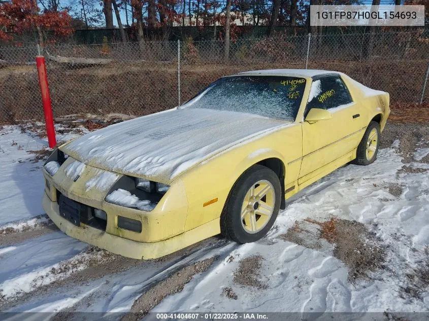 1986 Chevrolet Camaro VIN: 1G1FP87H0GL154693 Lot: 41404607