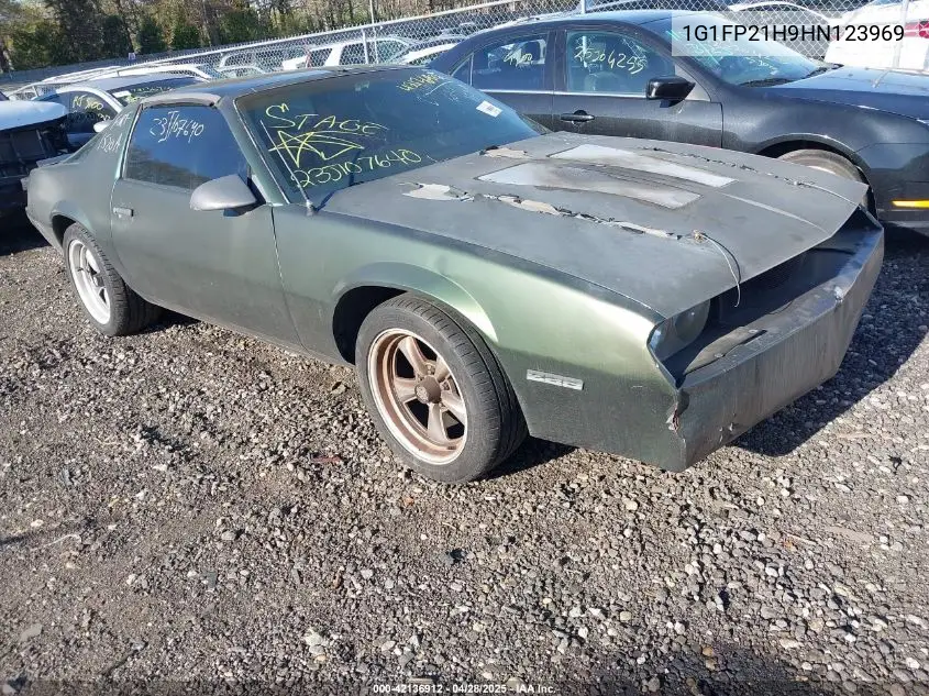 1987 Chevrolet Camaro VIN: 1G1FP21H9HN123969 Lot: 42136912