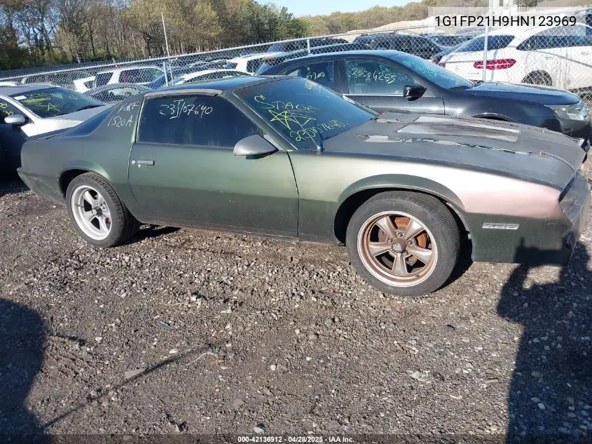 1987 Chevrolet Camaro VIN: 1G1FP21H9HN123969 Lot: 42136912