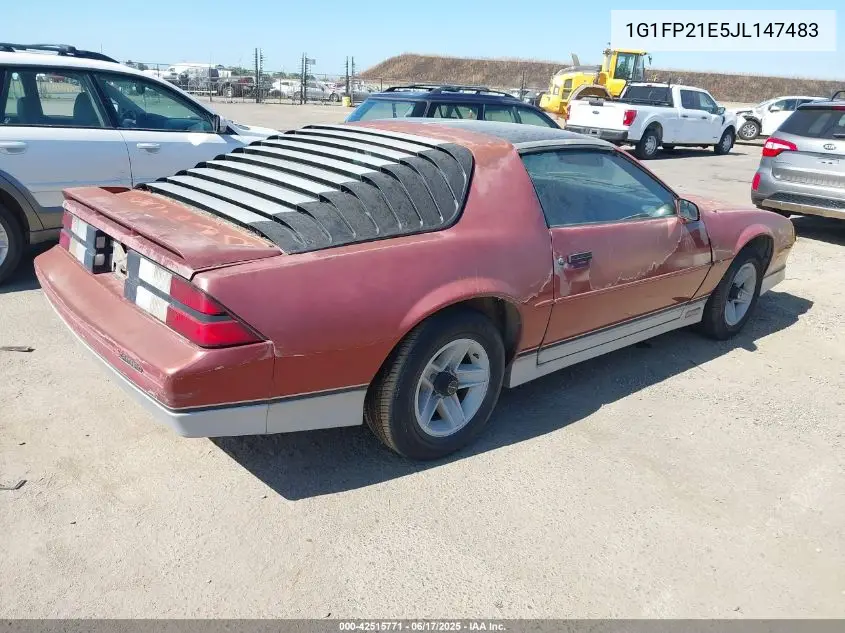 1988 Chevrolet Camaro VIN: 1G1FP21E5JL147483 Lot: 42515771