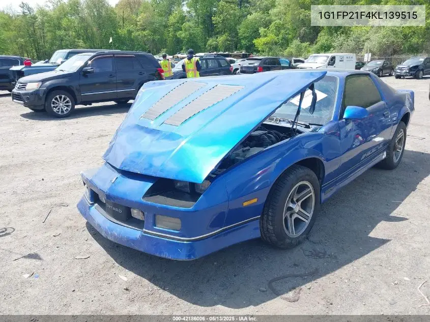 1989 Chevrolet Camaro VIN: 1G1FP21F4KL139515 Lot: 42186006