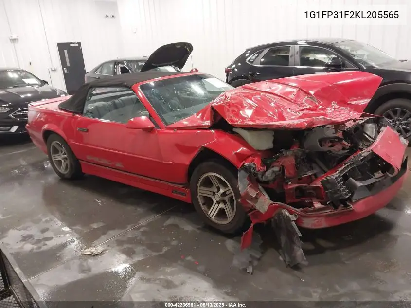 1989 Chevrolet Camaro VIN: 1G1FP31F2KL205565 Lot: 42236981