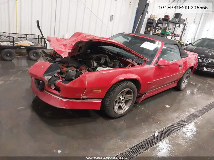 1989 Chevrolet Camaro VIN: 1G1FP31F2KL205565 Lot: 42236981