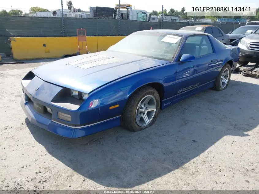 1989 Chevrolet Camaro VIN: 1G1FP2188KL143441 Lot: 42430836