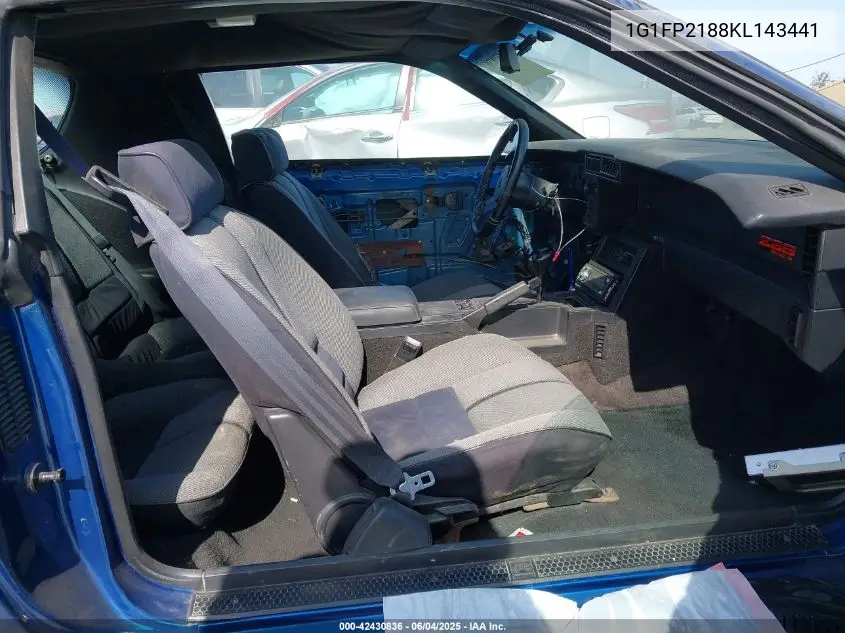 1989 Chevrolet Camaro VIN: 1G1FP2188KL143441 Lot: 42430836