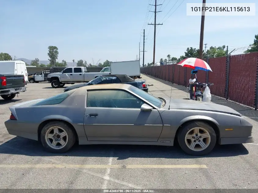 1989 Chevrolet Camaro VIN: 1G1FP21E6KL115613 Lot: 42483756