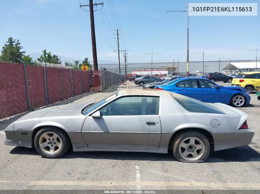 1989 Chevrolet Camaro VIN: 1G1FP21E6KL115613 Lot: 42483756