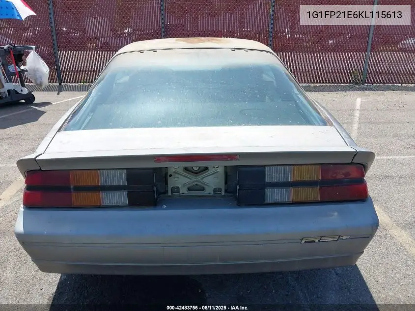1989 Chevrolet Camaro VIN: 1G1FP21E6KL115613 Lot: 42483756
