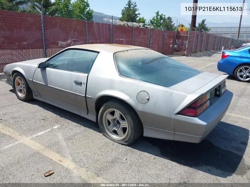1989 Chevrolet Camaro VIN: 1G1FP21E6KL115613 Lot: 42483756