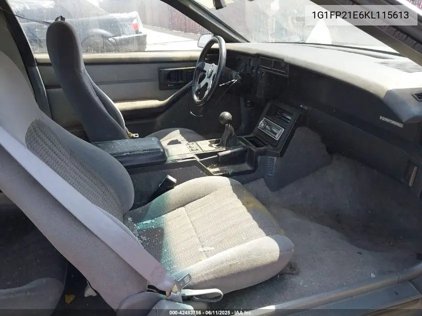 1989 Chevrolet Camaro VIN: 1G1FP21E6KL115613 Lot: 42483756