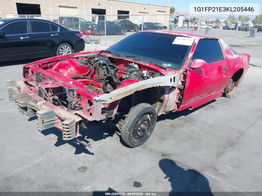 1989 Chevrolet Camaro VIN: 1G1FP21E3KL205446 Lot: 42593775