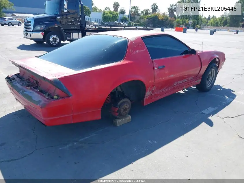 1989 Chevrolet Camaro VIN: 1G1FP21E3KL205446 Lot: 42593775