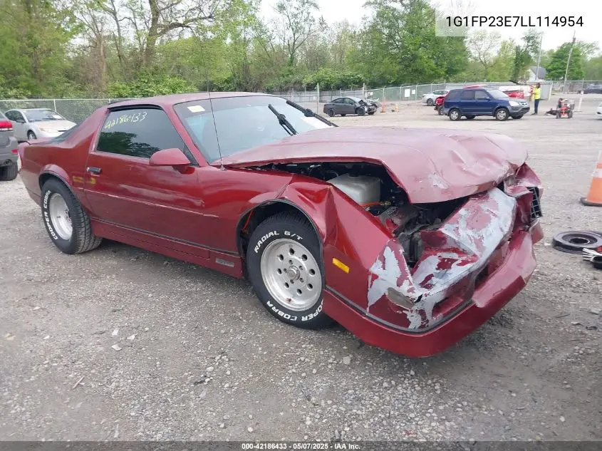 1990 Chevrolet Camaro Rs VIN: 1G1FP23E7LL114954 Lot: 42186433