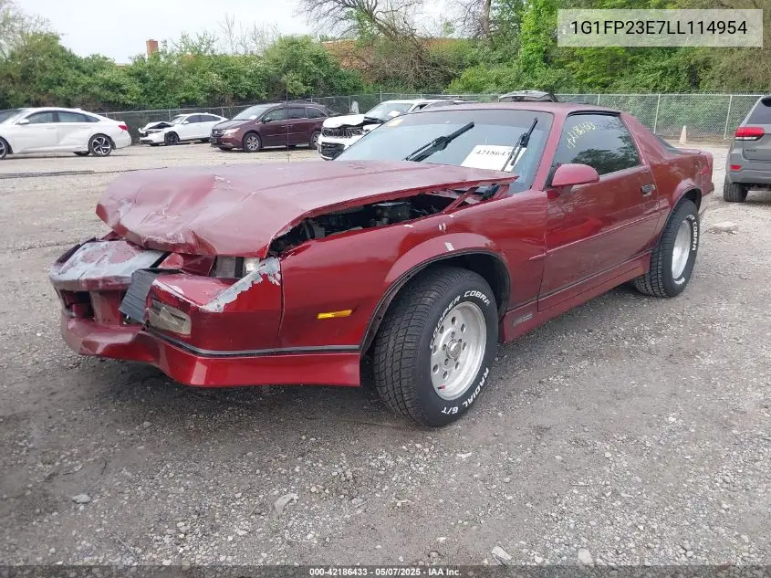 1990 Chevrolet Camaro Rs VIN: 1G1FP23E7LL114954 Lot: 42186433