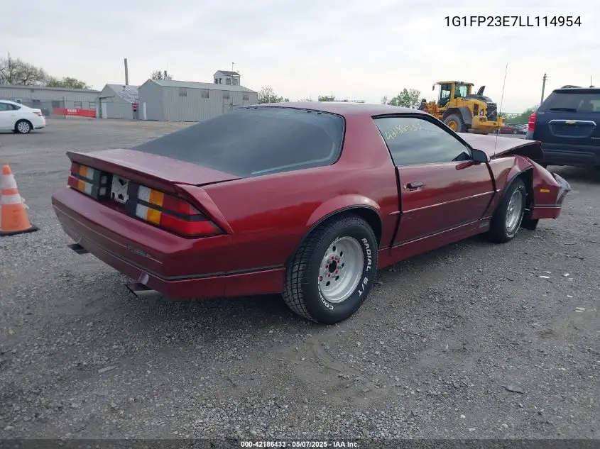 1990 Chevrolet Camaro Rs VIN: 1G1FP23E7LL114954 Lot: 42186433