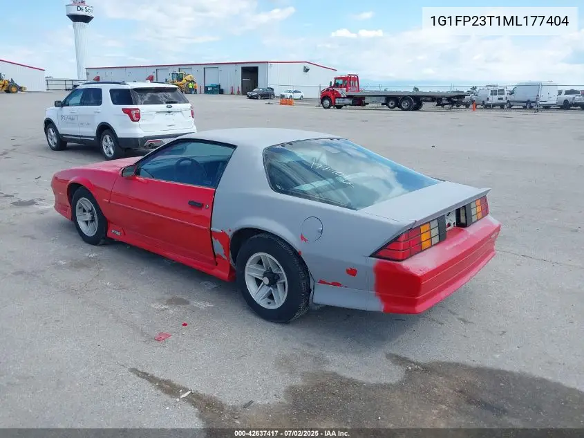 1991 Chevrolet Camaro Rs VIN: 1G1FP23T1ML177404 Lot: 42637417