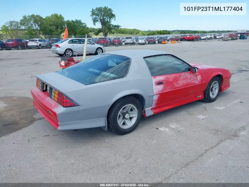 1991 Chevrolet Camaro Rs VIN: 1G1FP23T1ML177404 Lot: 42637417