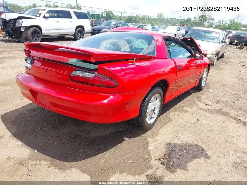 1995 Chevrolet Camaro VIN: 2G1FP22S2S2119436 Lot: 42446682
