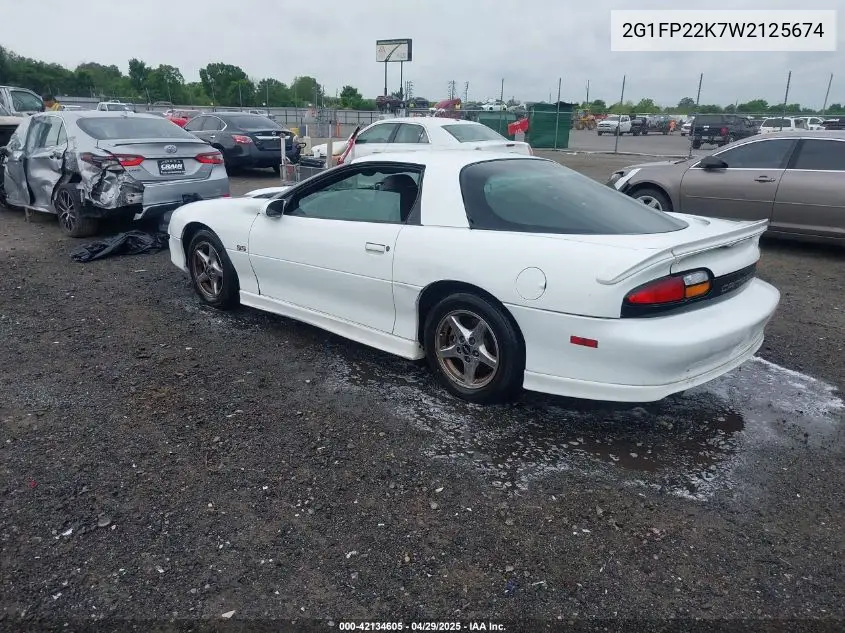 1998 Chevrolet Camaro VIN: 2G1FP22K7W2125674 Lot: 42134605