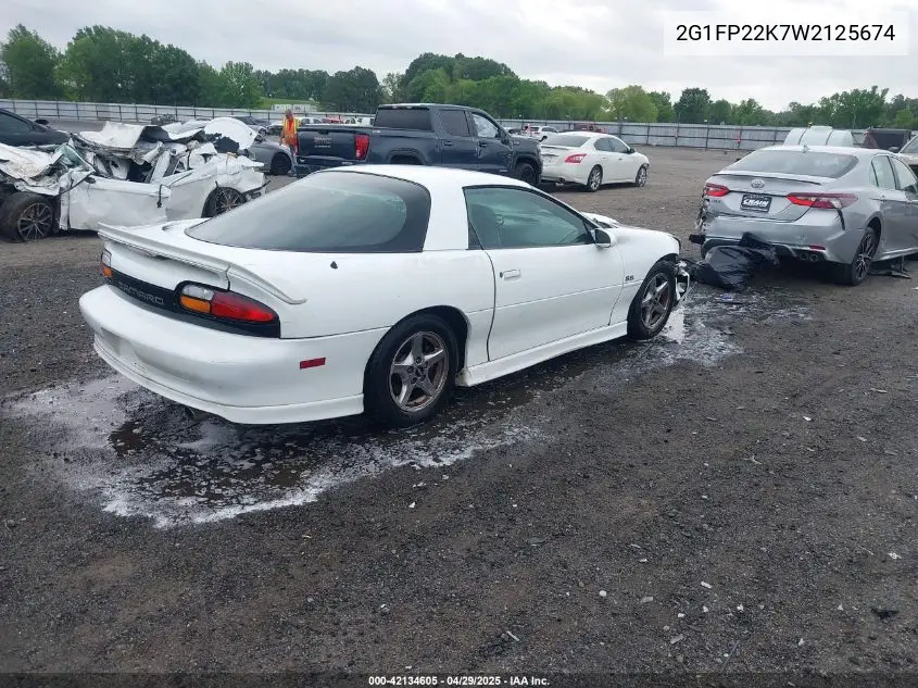 1998 Chevrolet Camaro VIN: 2G1FP22K7W2125674 Lot: 42134605