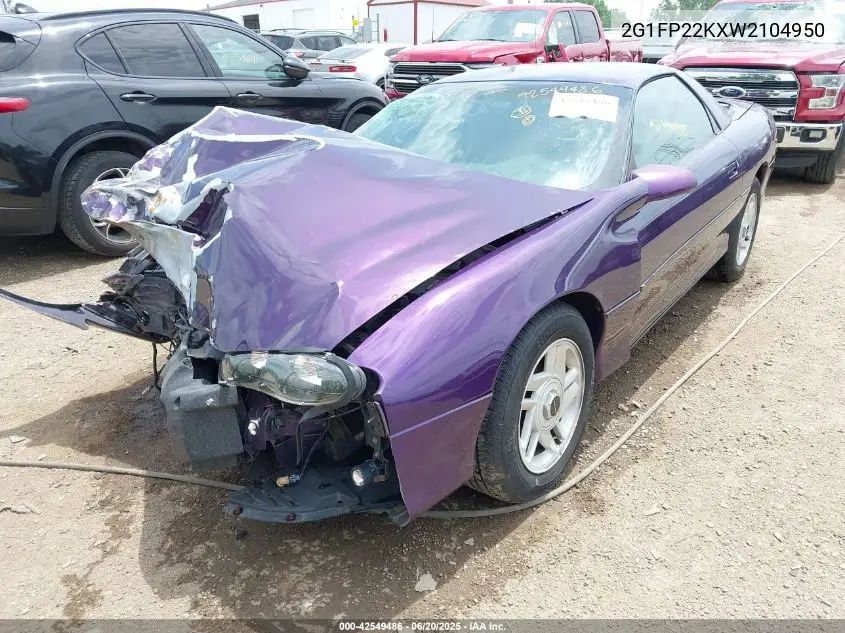 1998 Chevrolet Camaro VIN: 2G1FP22KXW2104950 Lot: 42549486