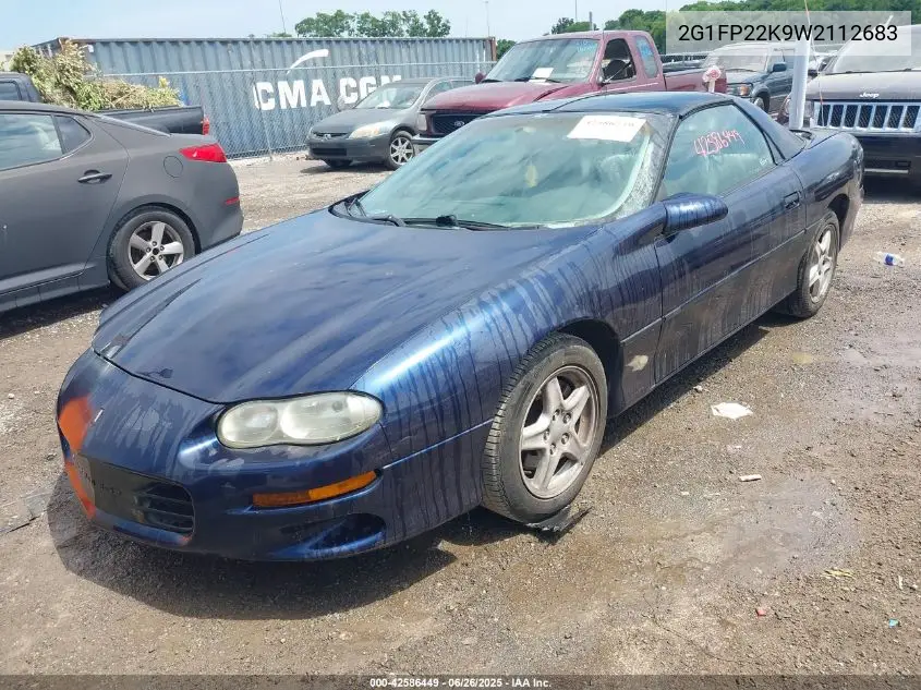 1998 Chevrolet Camaro VIN: 2G1FP22K9W2112683 Lot: 42586449