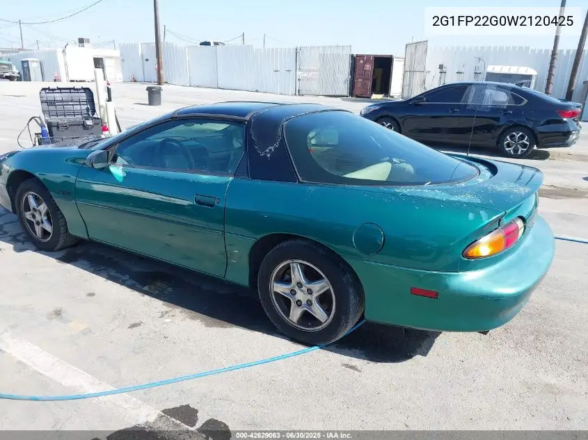 1998 Chevrolet Camaro Z28 VIN: 2G1FP22G0W2120425 Lot: 42629063