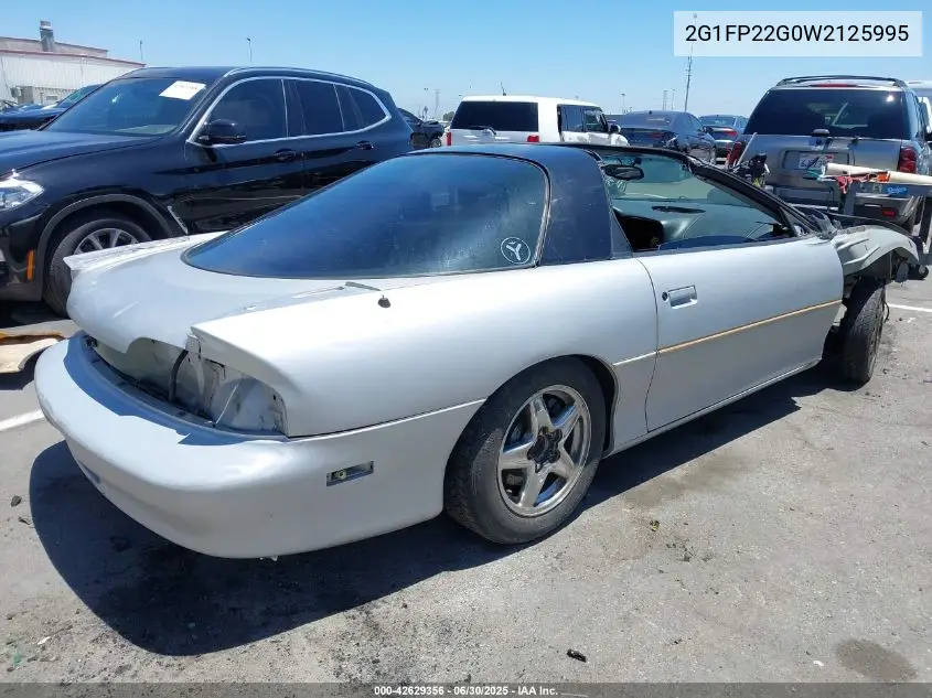 1998 Chevrolet Camaro Z28 VIN: 2G1FP22G0W2125995 Lot: 42629356