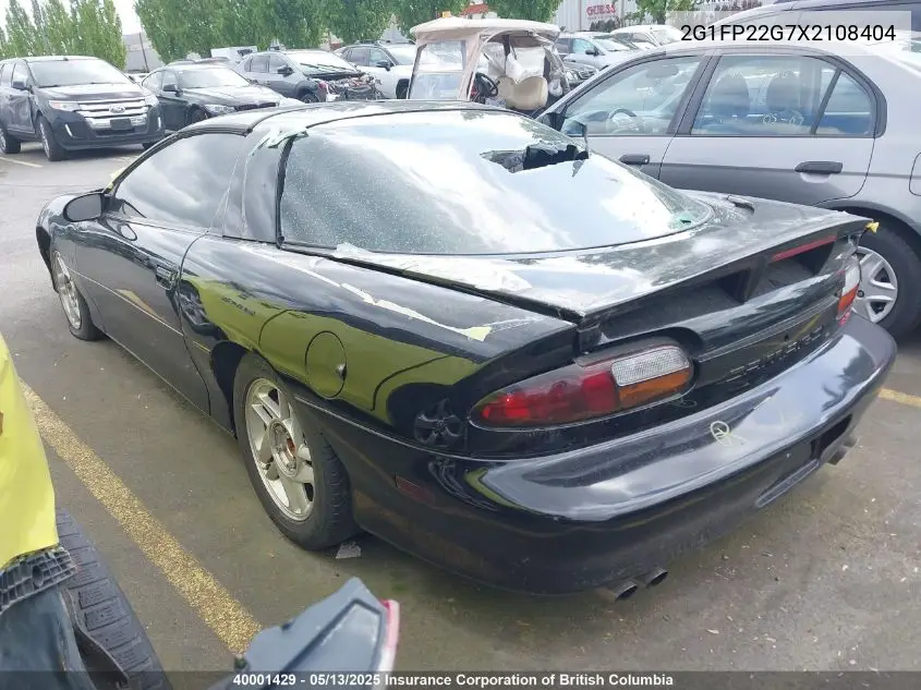 1999 Chevrolet Camaro Z28 VIN: 2G1FP22G7X2108404 Lot: 40001429