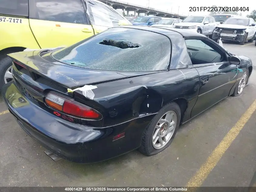 1999 Chevrolet Camaro Z28 VIN: 2G1FP22G7X2108404 Lot: 40001429